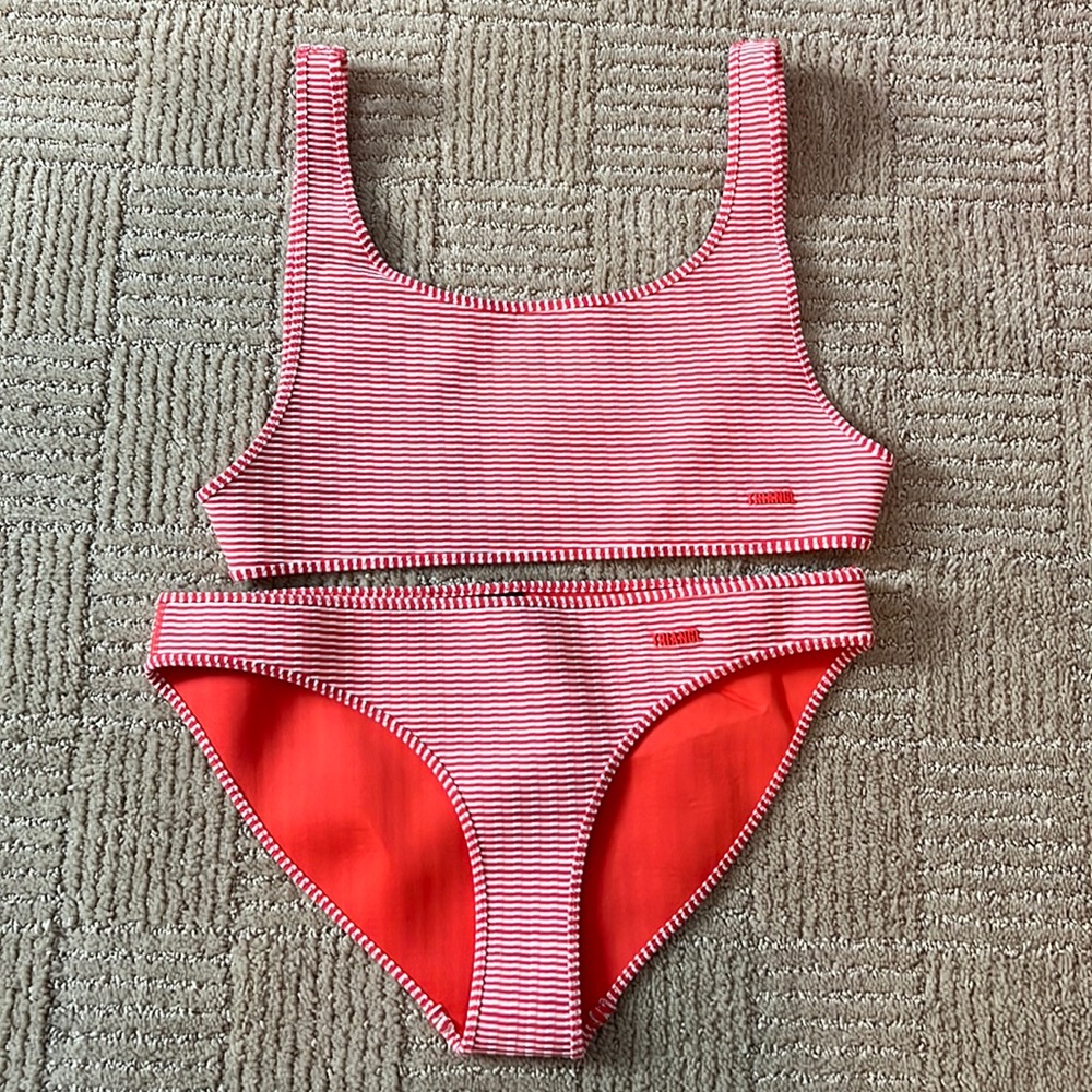 Triangl Striped Bikini Set